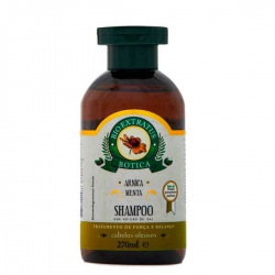 Shampoo Arnica Menta Cabelos Oleosos Botica - Contém 270ml. Bio Extratus Shampoo Arnica Menta Cabelos Oleosos Botica - Contém 270ml. Bio Extratus