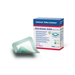 Curativo Cultimed Siltec Sorbact 12,5 x 12,5 cm - BSN Curativo Cultimed Siltec Sorbact 12,5 x 12,5 cm - BSN