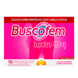 Buscofem Ibuprofeno Uso Adulto - Contém 10 Cápsulas (liqui-gels). Boehringer