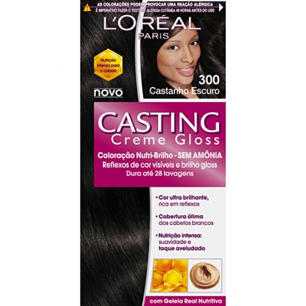 Tintura Casting Creme Gloss 300 Castanho Escuro. L'oréal Paris