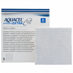 Curativo Aquacel Extra AG 15x15cm - 1 Unidade - Convatec Curativo Aquacel Extra AG 15x15cm - 1 Unidade - Convatec