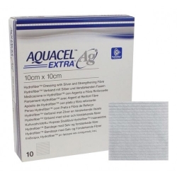 Curativo Aquacel Extra AG 10x10cm - 1 Unidade - Convatec Curativo Aquacel Extra AG 10x10cm - 1 Unidade - Convatec