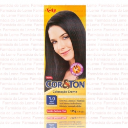Coloração Creme Cor&Ton Nº 1 Preto Azulado  - Contém 125g. Niely