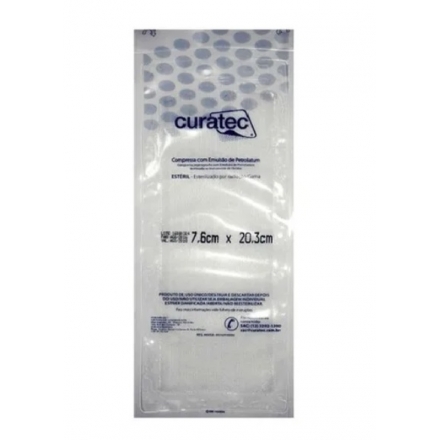 Curatec Compressa Emulsão Petrolatum  7.6X20,3 (3 unidades) BK292033 - Curatec