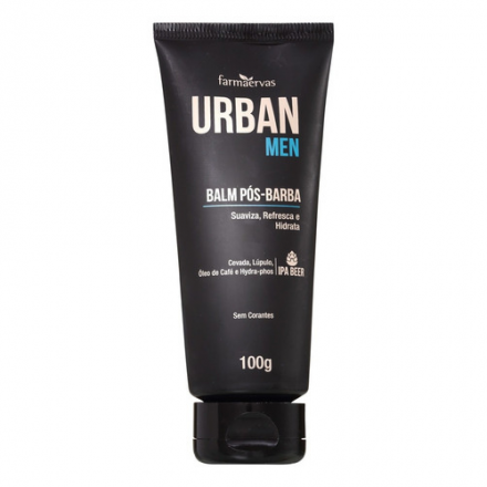 Bálsamo Pós-Barba Urban Men 100g - Farmaervas Bálsamo Pós-Barba Urban Men 100g - Farmaervas