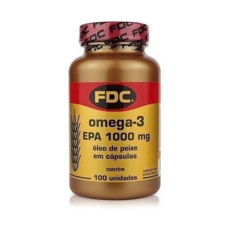 Ômega 3 EPA  1000mg - Contém 100 Cápsulas. FDC