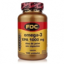 Ômega 3 EPA  1000mg - Contém 100 Cápsulas. FDC