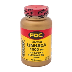 Óleo De Linhaça  - Contém 100 Cápsulas. FDC