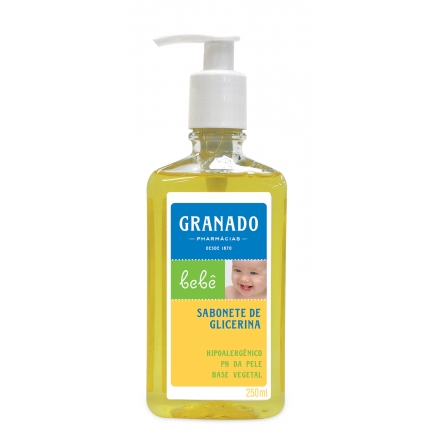 Sabonete de Glicerina Tradicional Granado Bebê - Contém 250 ml. Granado
