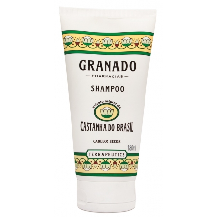 Shampoo Granado Castanha do Brasil Cabelos Secos - Contém 180ml. Granado