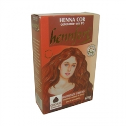 Tintura Henna Pó Hennfort Chocolate - Contém 65g. Hennfort