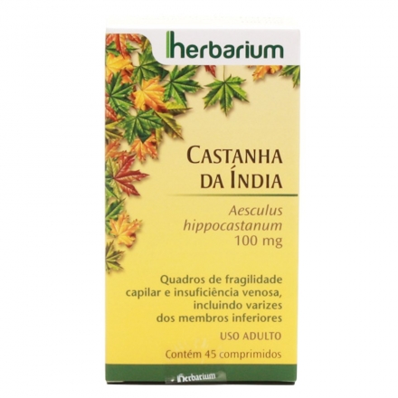 Castanha da Índia  - Contém 45 Comprimidos. Herbarium
