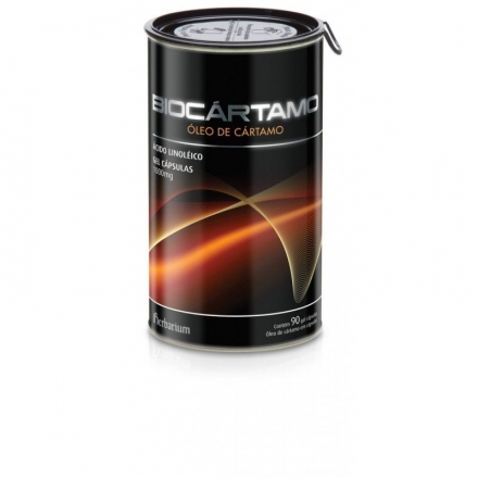 Biocártamo Óleo de Cártamo 1000 mg -  Contém 90 cápsulas. Herbarium