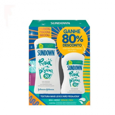 Kit Protetor Solar Sundown Fps50 200ml+ Fps50 120ml
