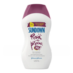 Protetor Solar Sundown Praia e Piscina FPS 70 120ml - Johnson & Johnson
