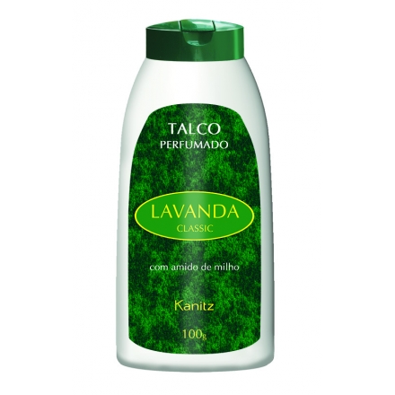 Talco Perfumado Lavanda Classic  - Contém 100g. Kanitz