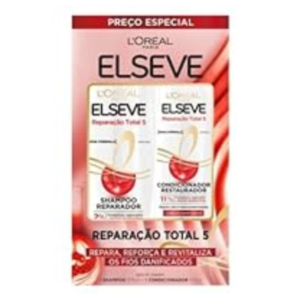 Kit Elseve Sh 375ml+ Cond 170ml Reparação Total 5