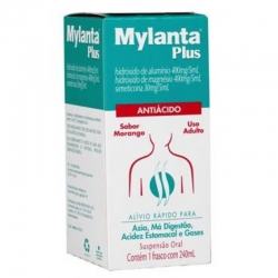 Mylanta Plus Morango - Contém 240ml. Johnson
