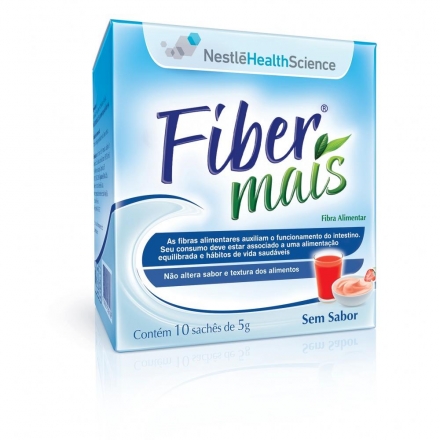 Fiber Mais - Contém 10 Sachês 5g cada.