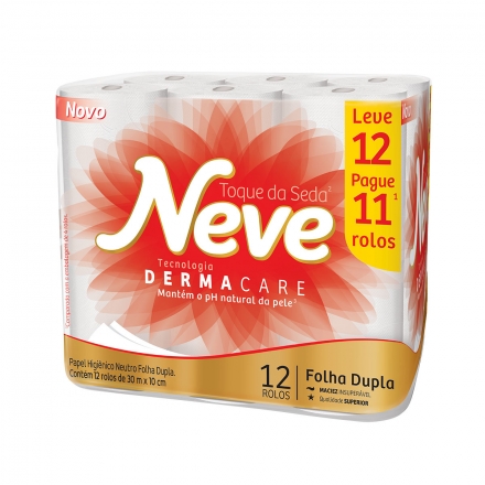 Papel Higiênico NEVE Toque de Seda Leve 12 Pague 11