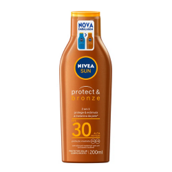 Protetor Solar Nivea Protect & Bronzer FPS-30 200ml - Nivea