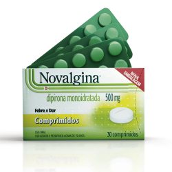 Novalgina Dipirona Sódica 500mg Uso Adulto e Adolescentes acima de 15 anos - Contém 30 Comprimidos. Sanofi Aventis Novalgina Dipirona Sódica 500mg Uso Adulto e Adolescentes acima de 15 anos - Contém 30 Comprimidos. Sanofi Aventis