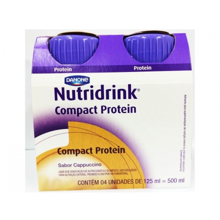 Nutridrink Compact Protein Cappuccinno com 4 unidades 125ml - Danone