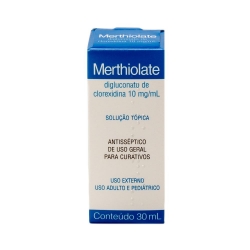 Merthiolate Incolor - Contém 30ml. Mantecorp Merthiolate Incolor - Contém 30ml. Mantecorp