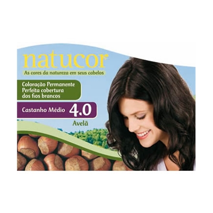 Tintura Natucor Pó 4.0 Avelã. Embelleze