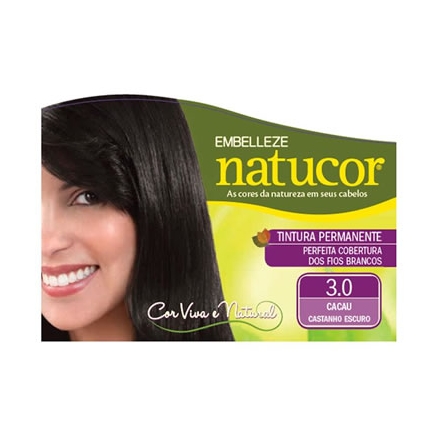 Tintura Natucor Pó 3.0 Cacau. Embelleze