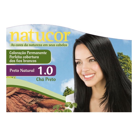 Tintura Natucor Pó 1.00 Tucumã Preto Intenso. Embelleze