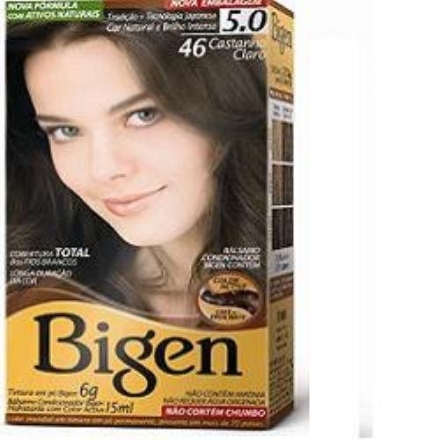 Tintura Bigen 46 Castanho Claro - Contém 6g. Cless Cosméticos