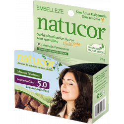 Tintura Natucor Pó 5.0 Castanha do Para. Embelleze Tintura Natucor Pó 5.0 Castanha do Para. Embelleze