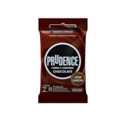 Preservativo Prudence Chocolate - Contém  3 Unidades. DKT