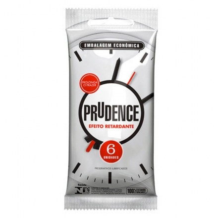 Prudence Preservativos Efeito Retardante - Contém 6 Unidades. DKT Prudence Preservativos Efeito Retardante - Contém 6 Unidades. DKT