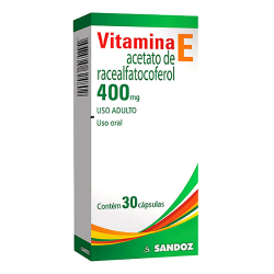 Vitamina E 400mg com 30 Cápsulas - Sandoz