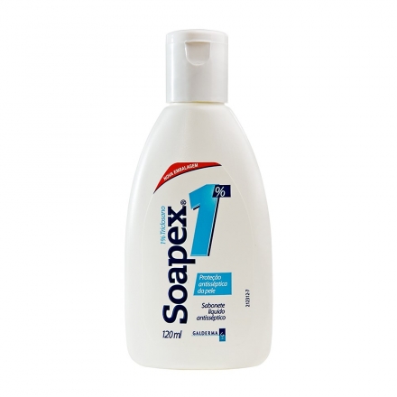 Soapex 1% Sabonete Líquido - Contém 120ml. Galderma