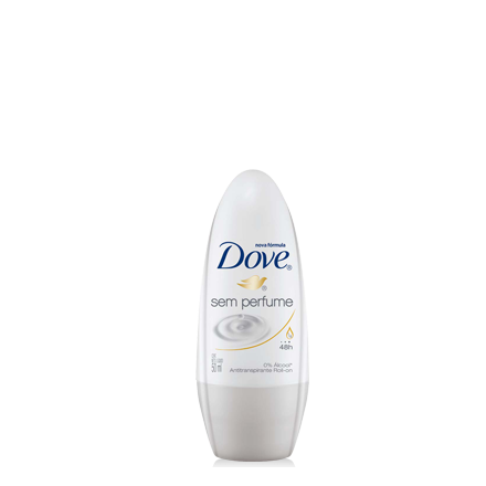 Desodorante Roll-on Dove Sem Perfume - Contém 50 ml. Unilever Desodorante Roll-on Dove Sem Perfume - Contém 50 ml. Unilever