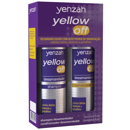Kit Shampoo + Condicionador Yellow Off  - Contém 240ml Cada. Yenzah.