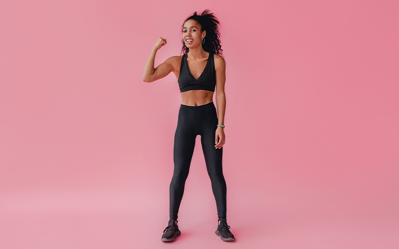 Resistance band glute routine