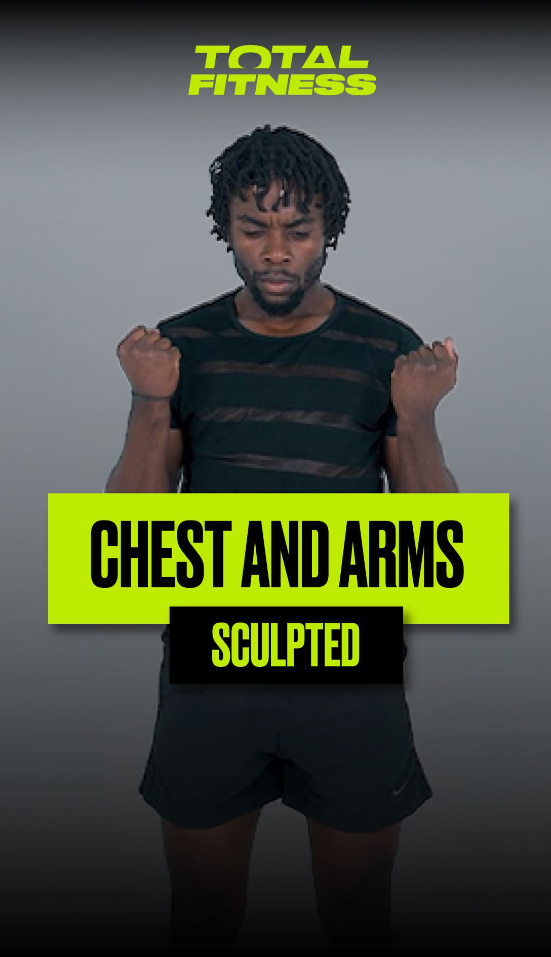 Sculpted chest and arms
