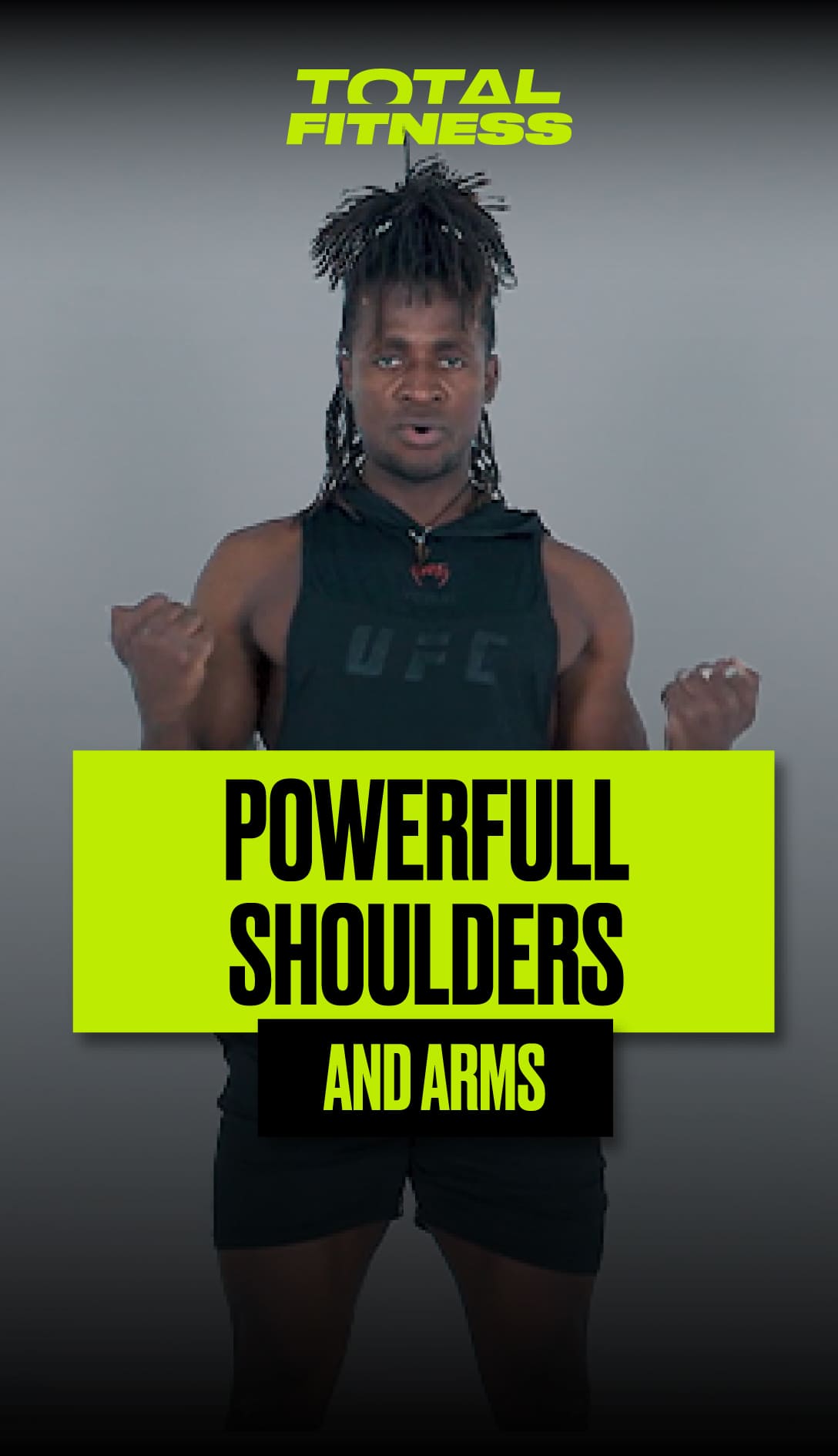 Powerful shoulders and arms