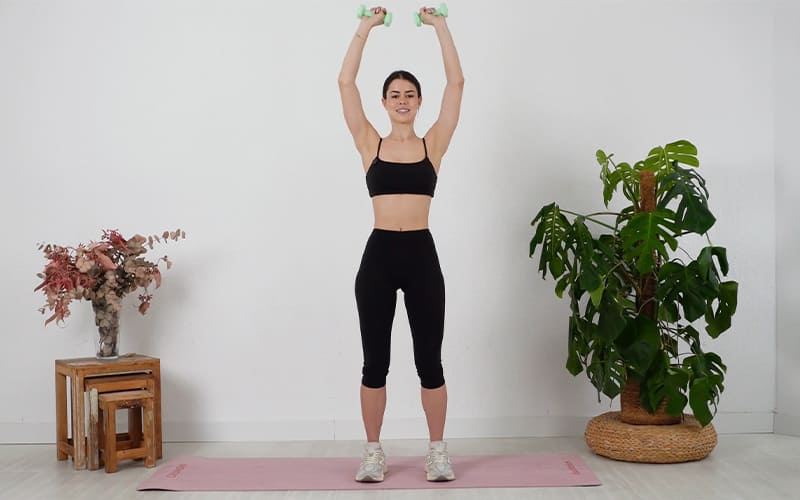 Upper body con mancuernas