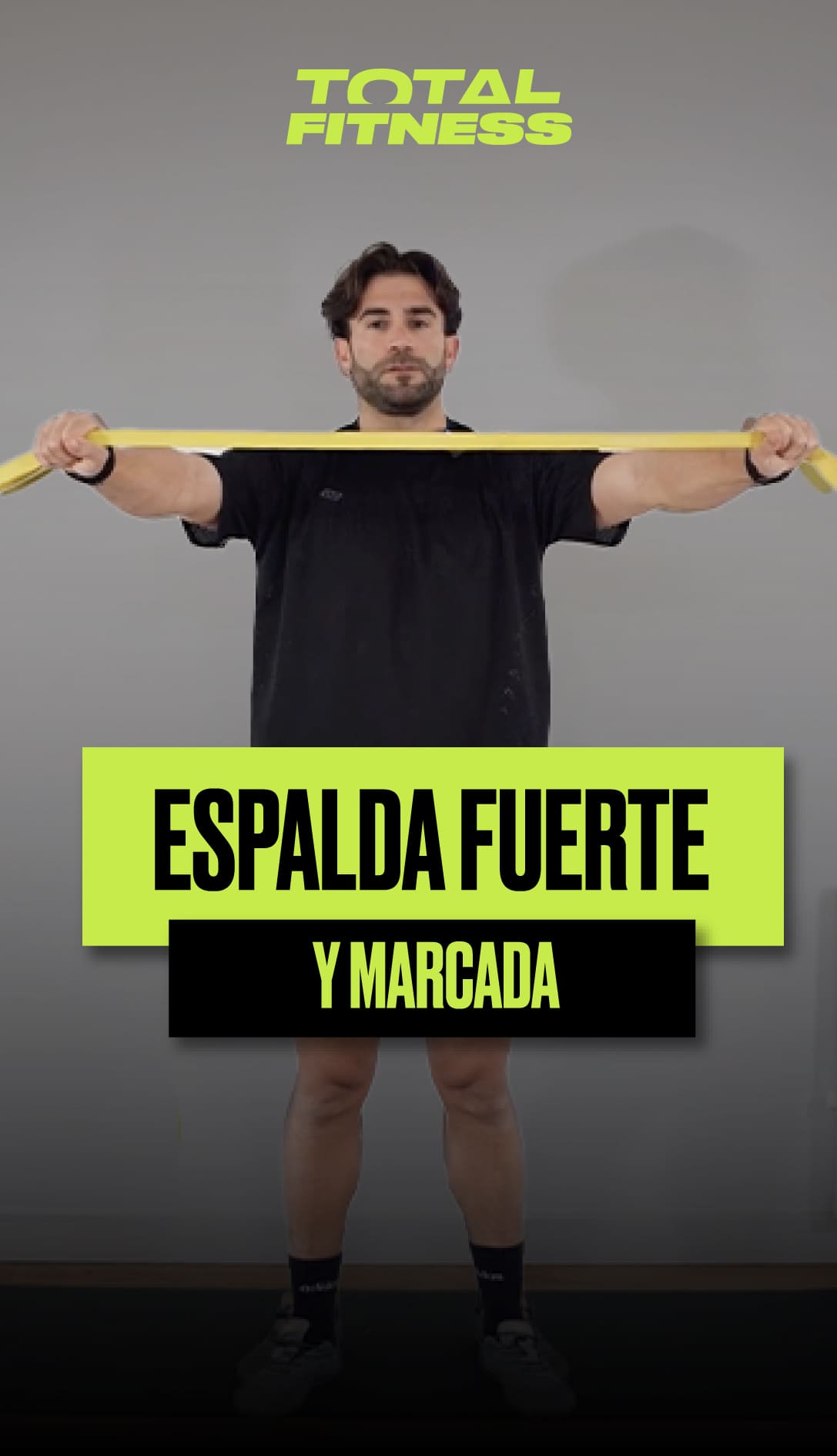 Espalda fuerte y marcada
