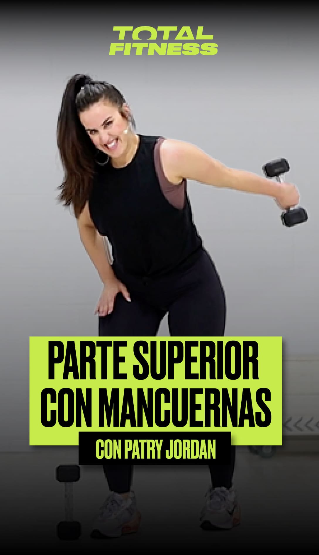 Parte superior con mancuernas