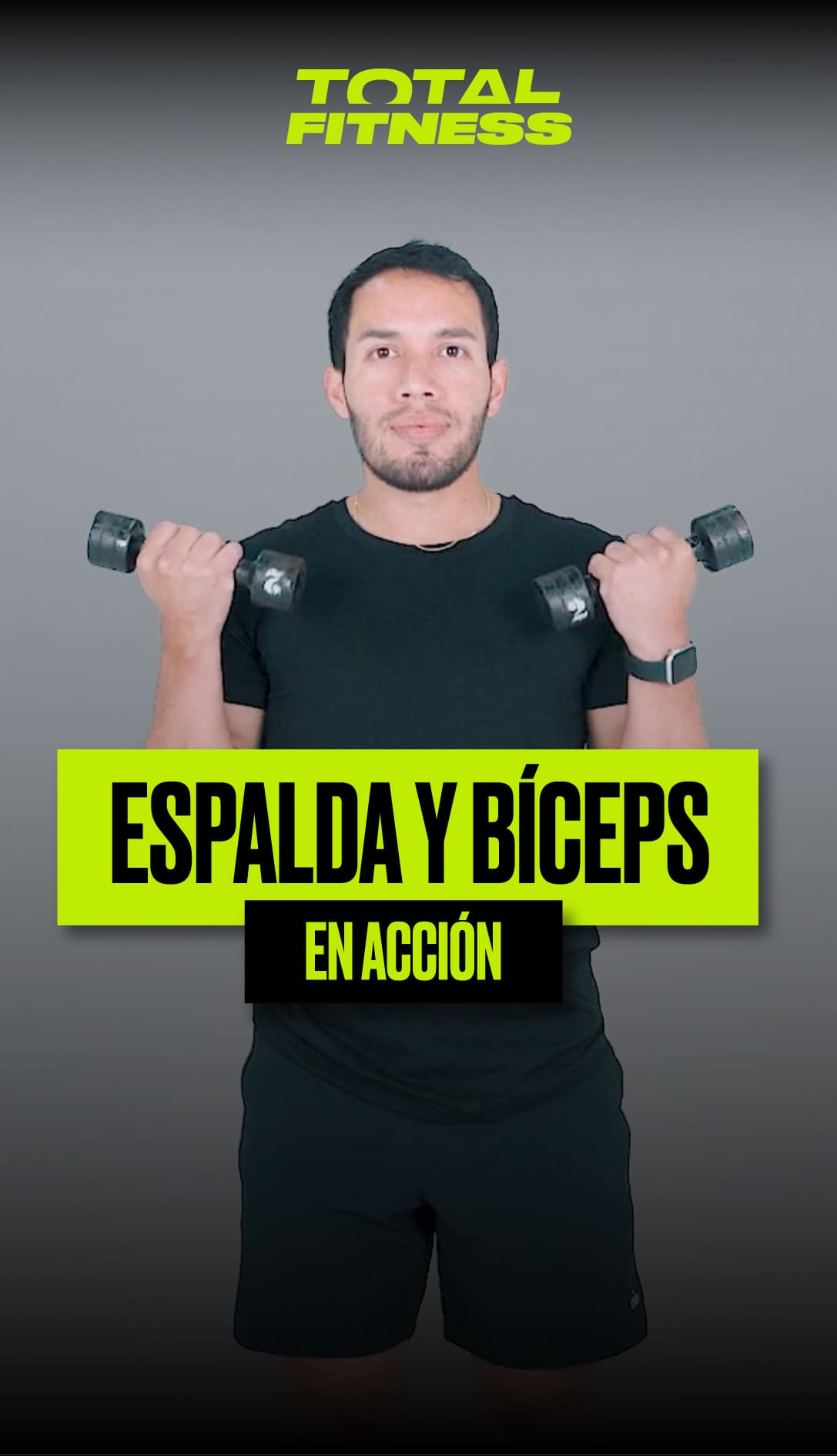 Espalda y bíceps en acción