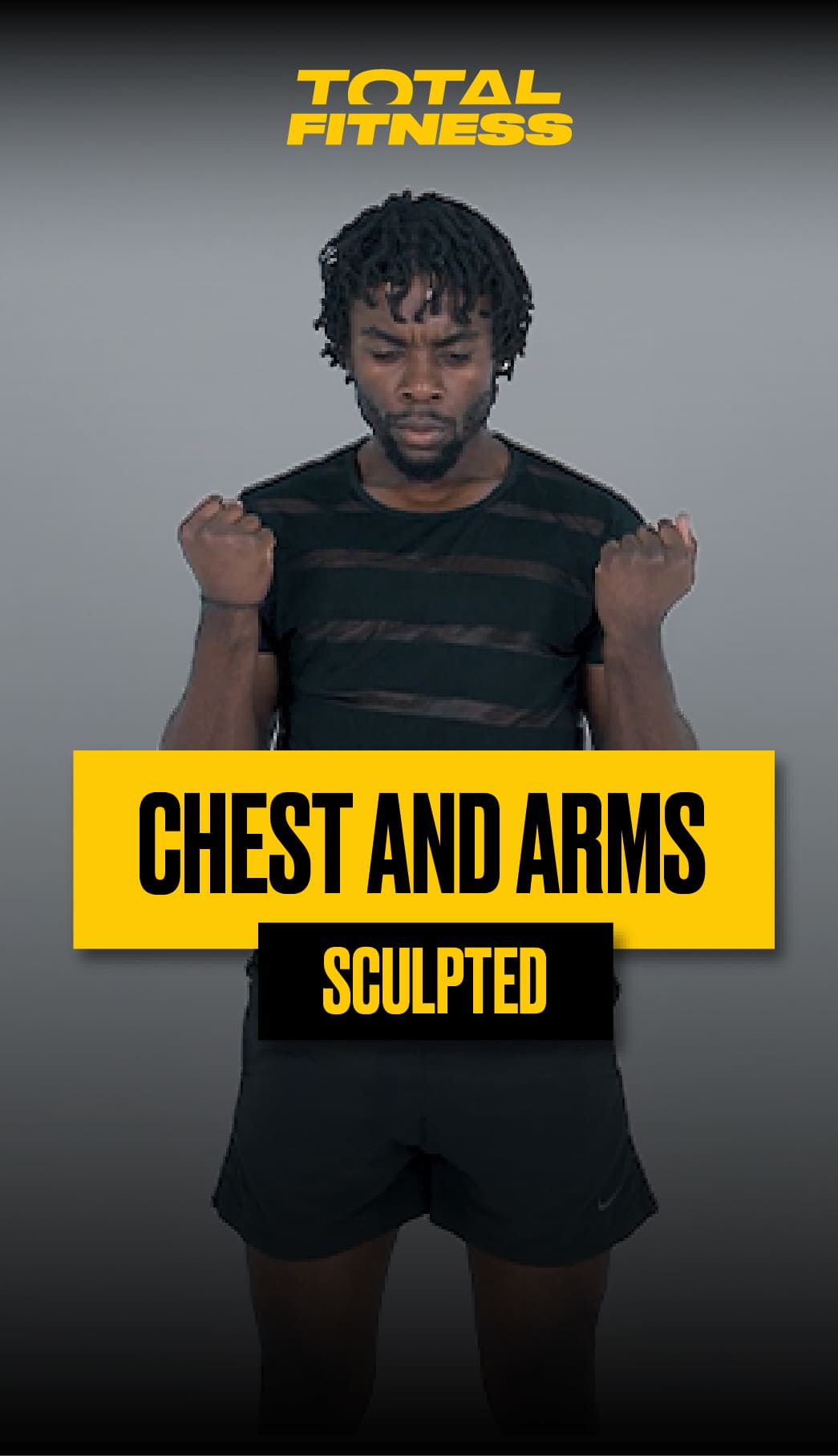 Sculpted chest and arms