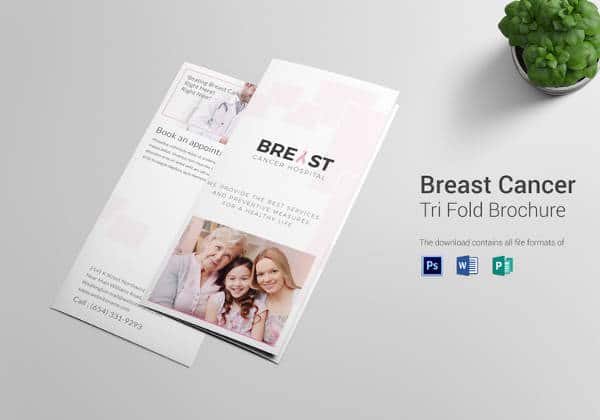 Brochura Tri-Fold Câncer De Mama