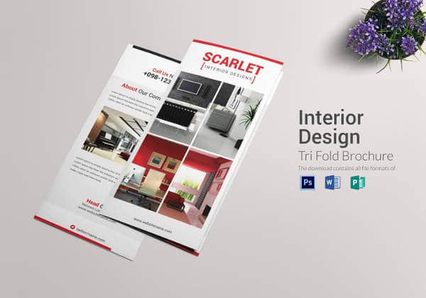 Brochura-TriFold Interior em Formato PSD