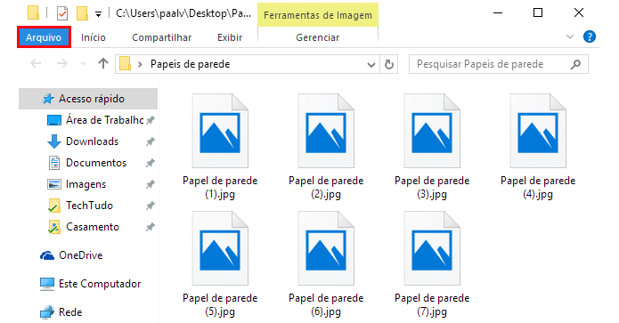 acesse menu arquivo windows-10